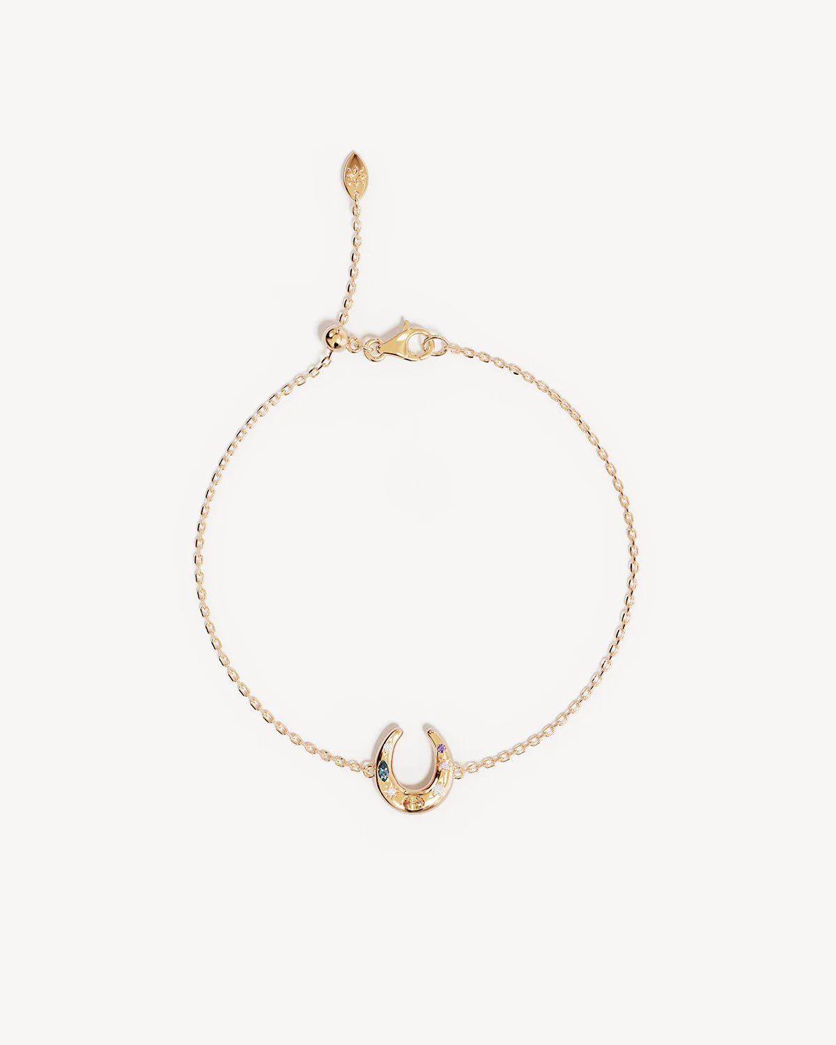 18k Gold Vermeil Lucky Horse Shoe Bracelet