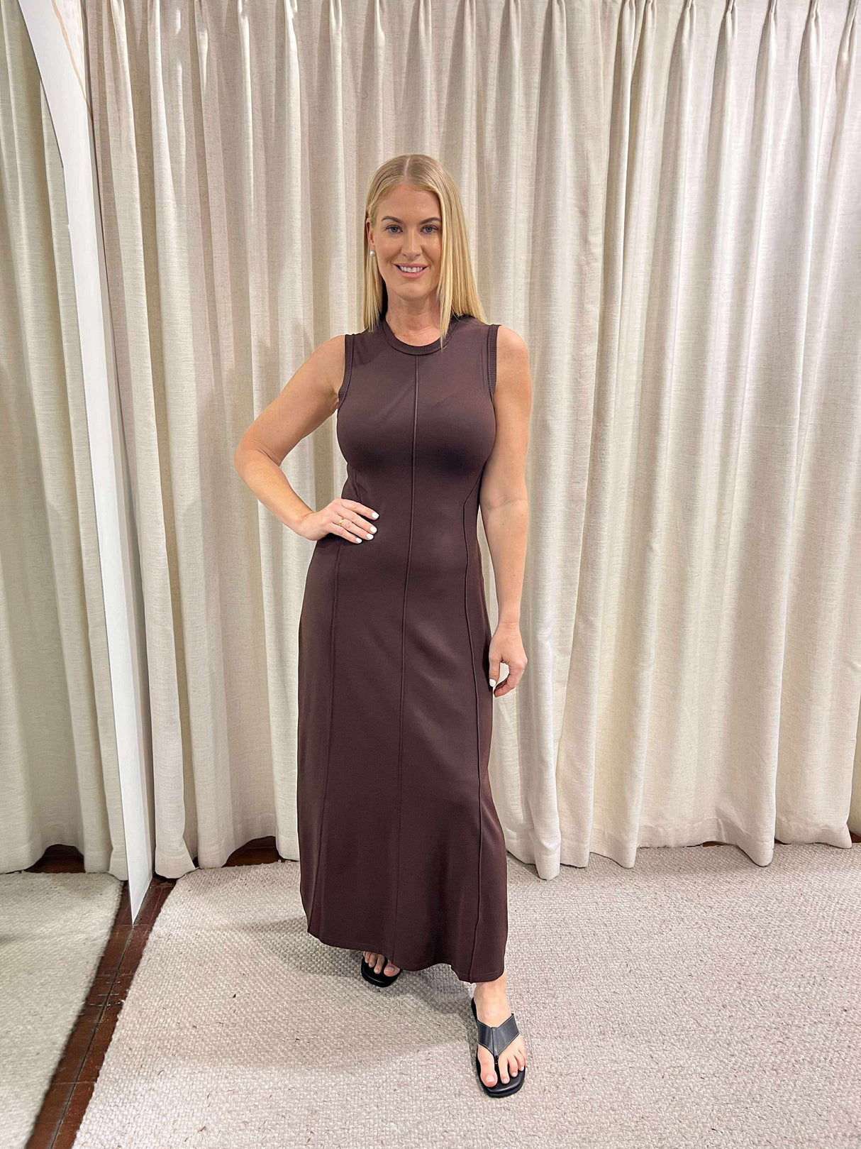 Helene Maxi Dress | Chocolate