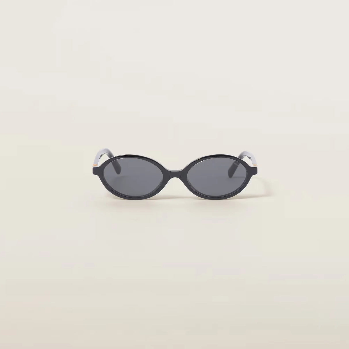 Miu Miu Oval Sunglasses Black OMU 04ZS