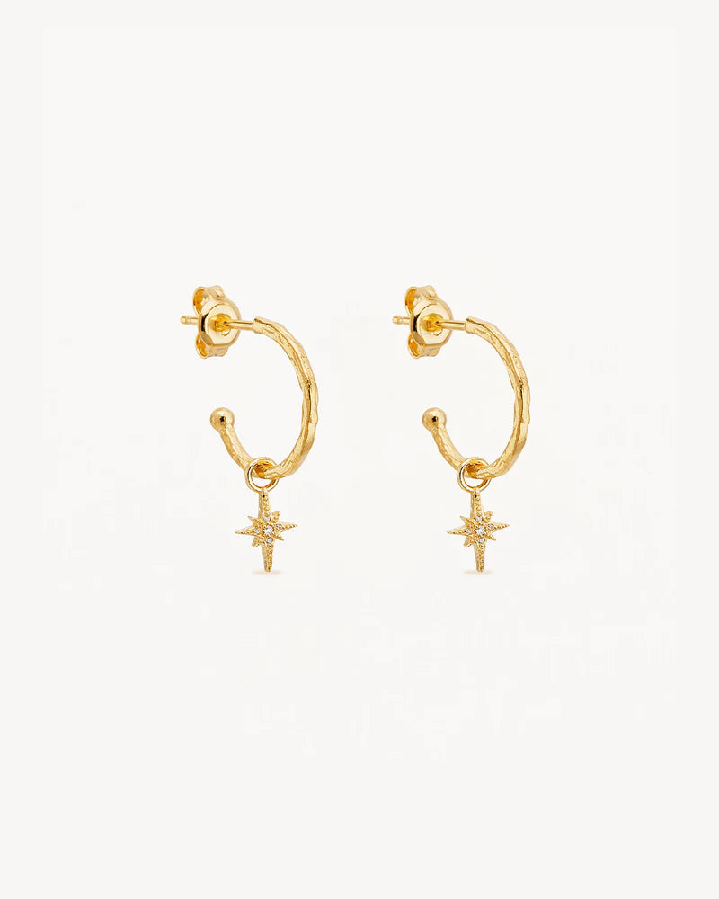 18k Gold Vermeil Starlight Hoops