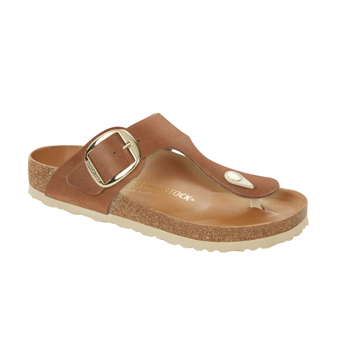 Birkenstock Gizeh Big Buckle Cognac Oiled Leather Regular