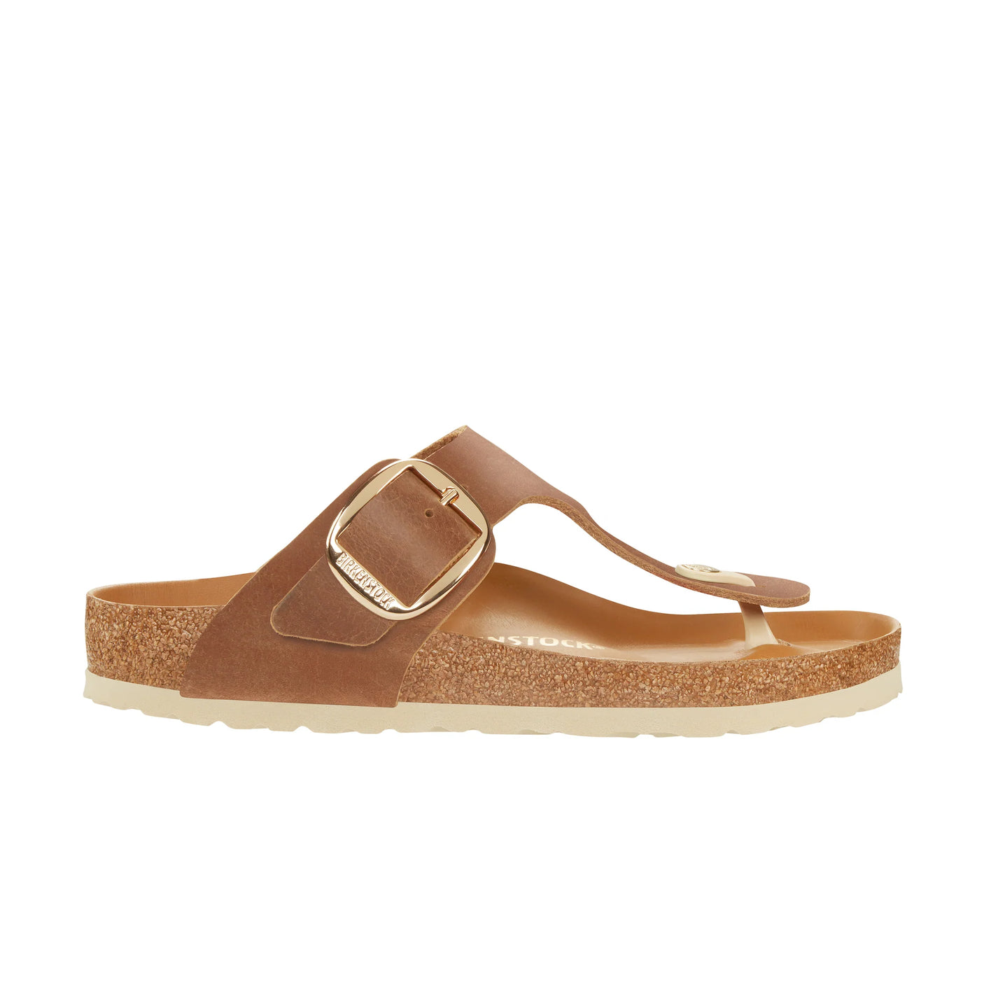 Birkenstock Gizeh Big Buckle Cognac Oiled Leather Regular