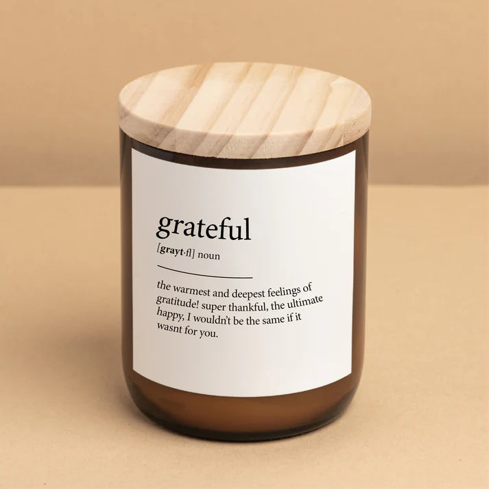Dictionary Meaning Candle - Grateful | Byron Bay