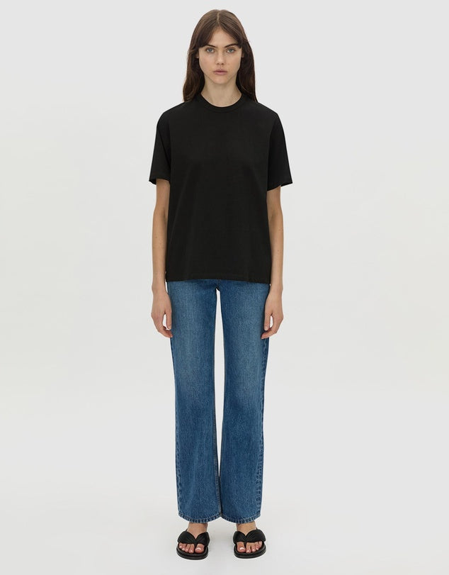 Westley Relaxed Printed Tee | Black