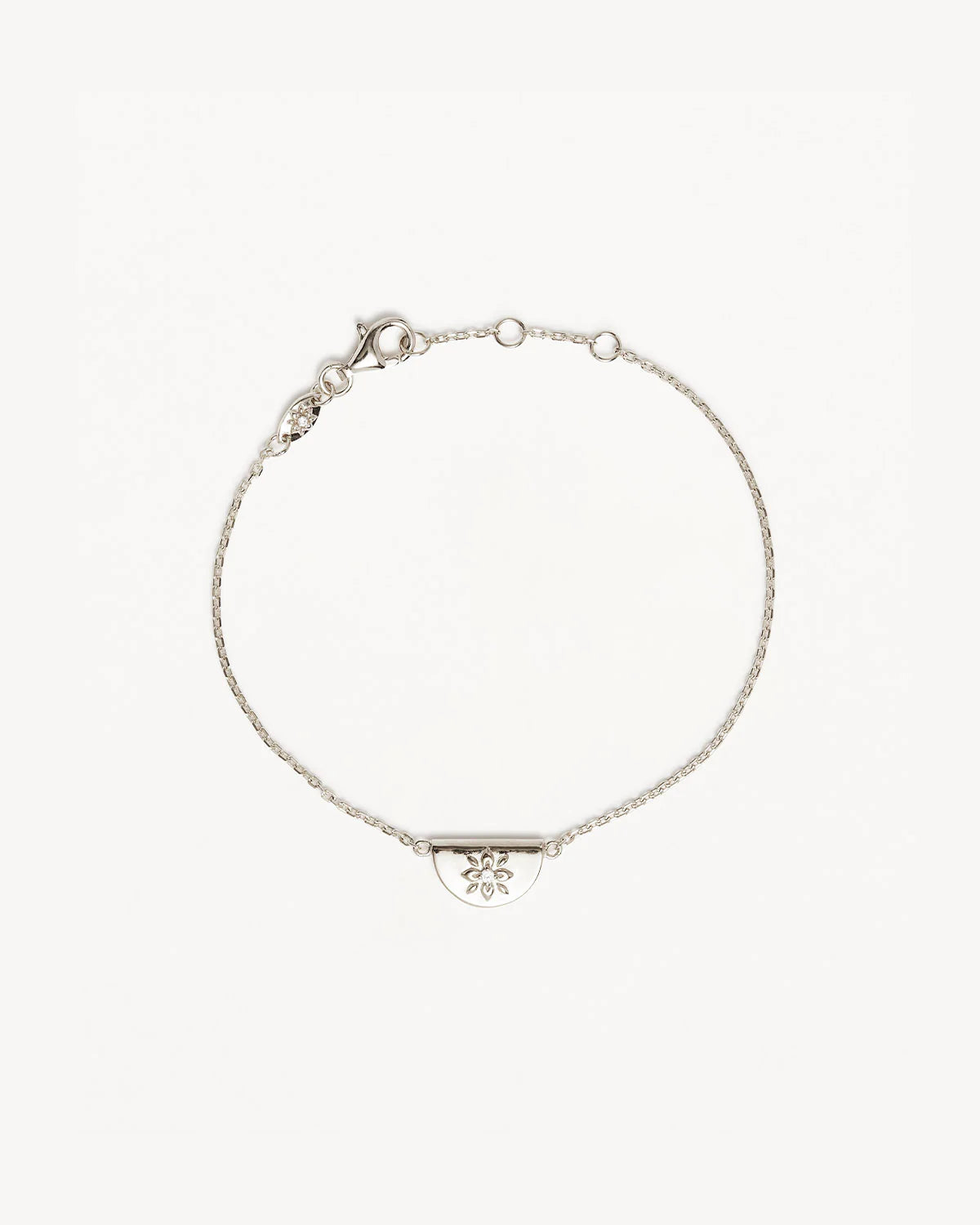 Sterling Silver Lotus Bracelet