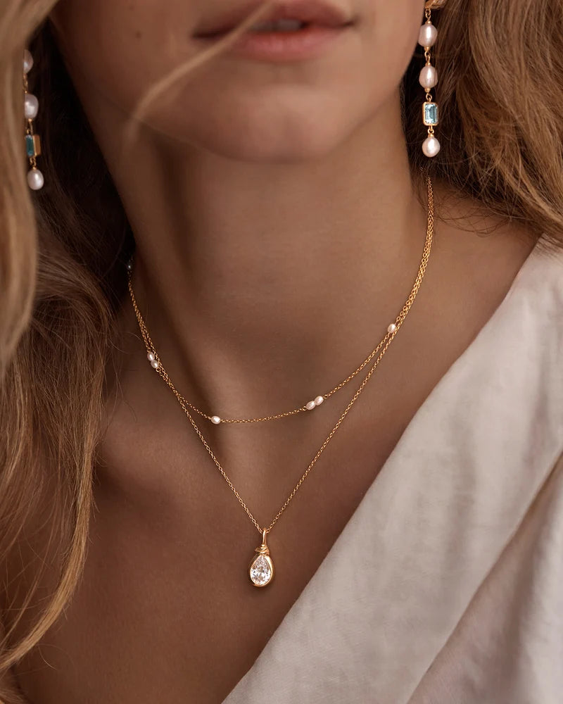 18k Gold Vermeil Serene Dreams Pearl Choker