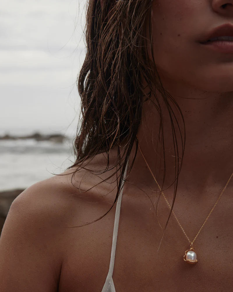 18K Gold Vermeil A Place To Dream Pearl Necklace