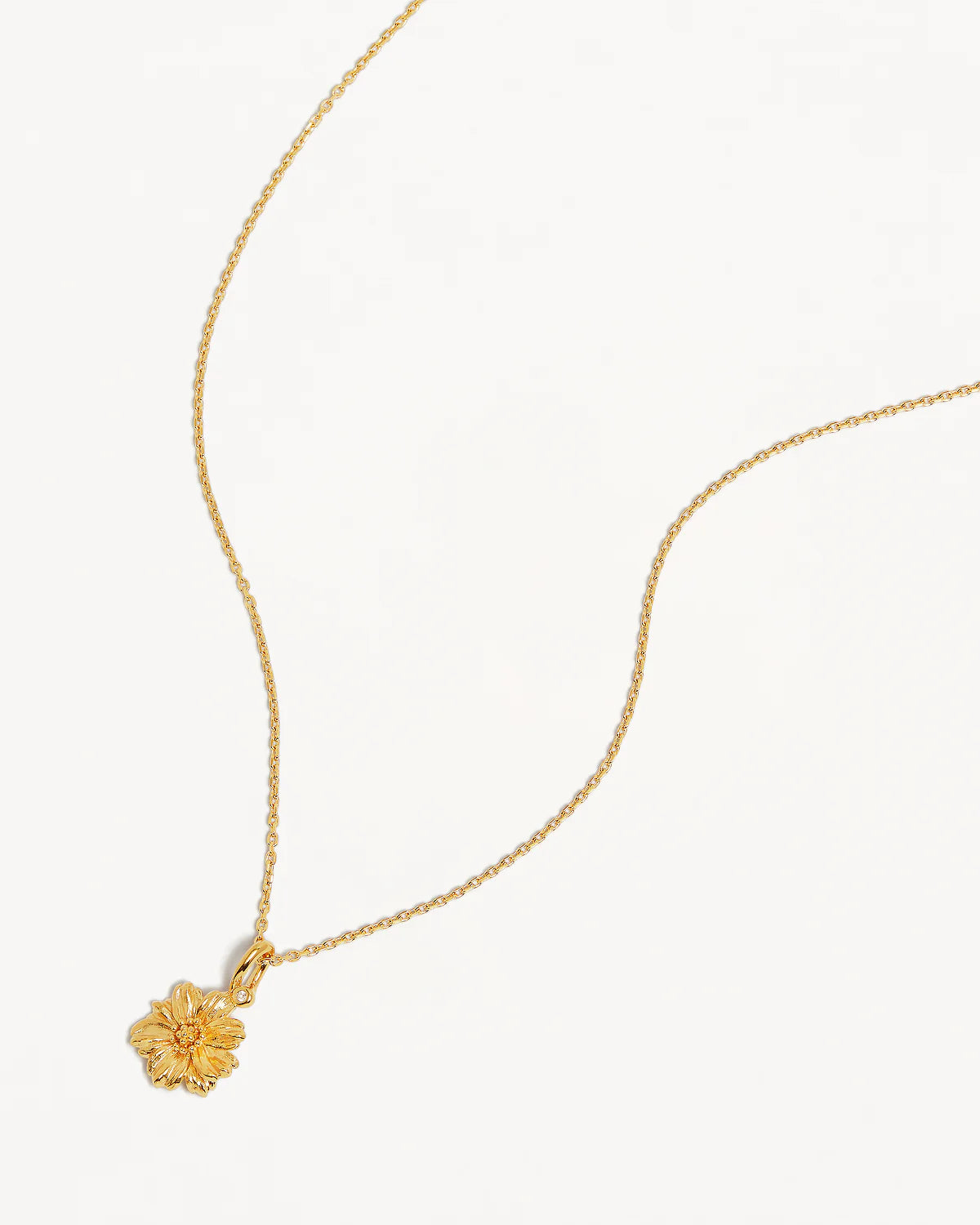 18k Gold Vermeil Birth Flower Necklace - Cosmos October