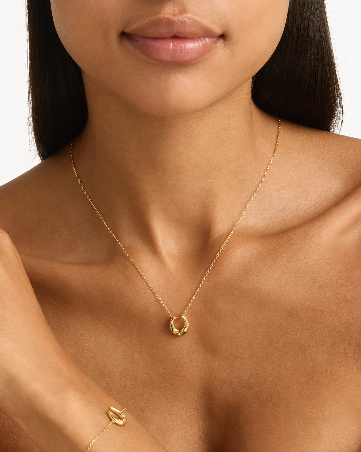 18k Gold Vermeil Lucky Horseshoe Necklace