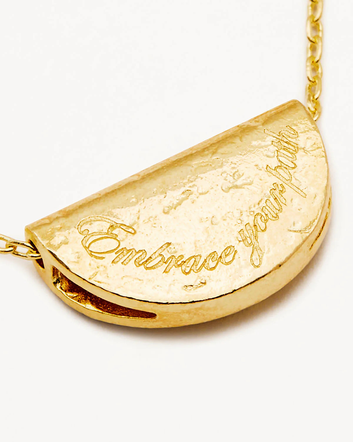 18K Gold Vermeil Lotus Birthstone Necklace - July - Ruby