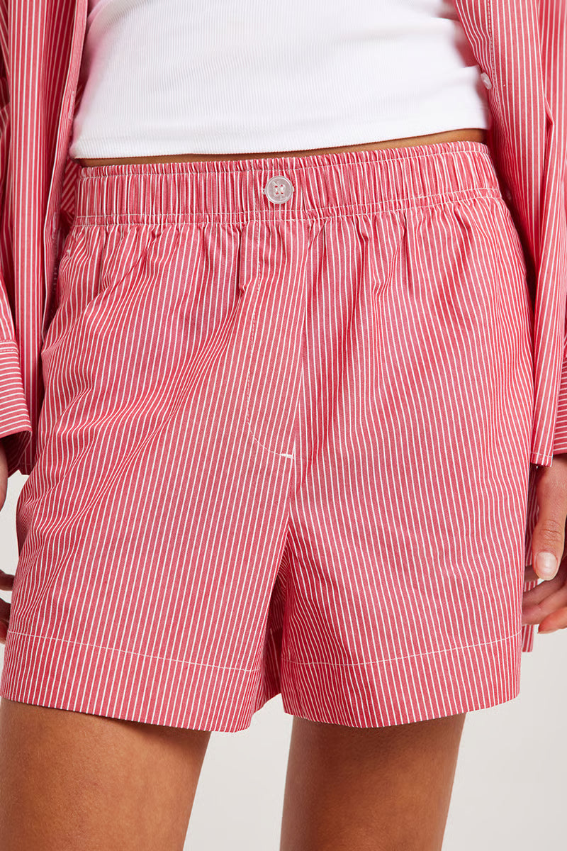 Anouk Stripe Short| Red Stripe
