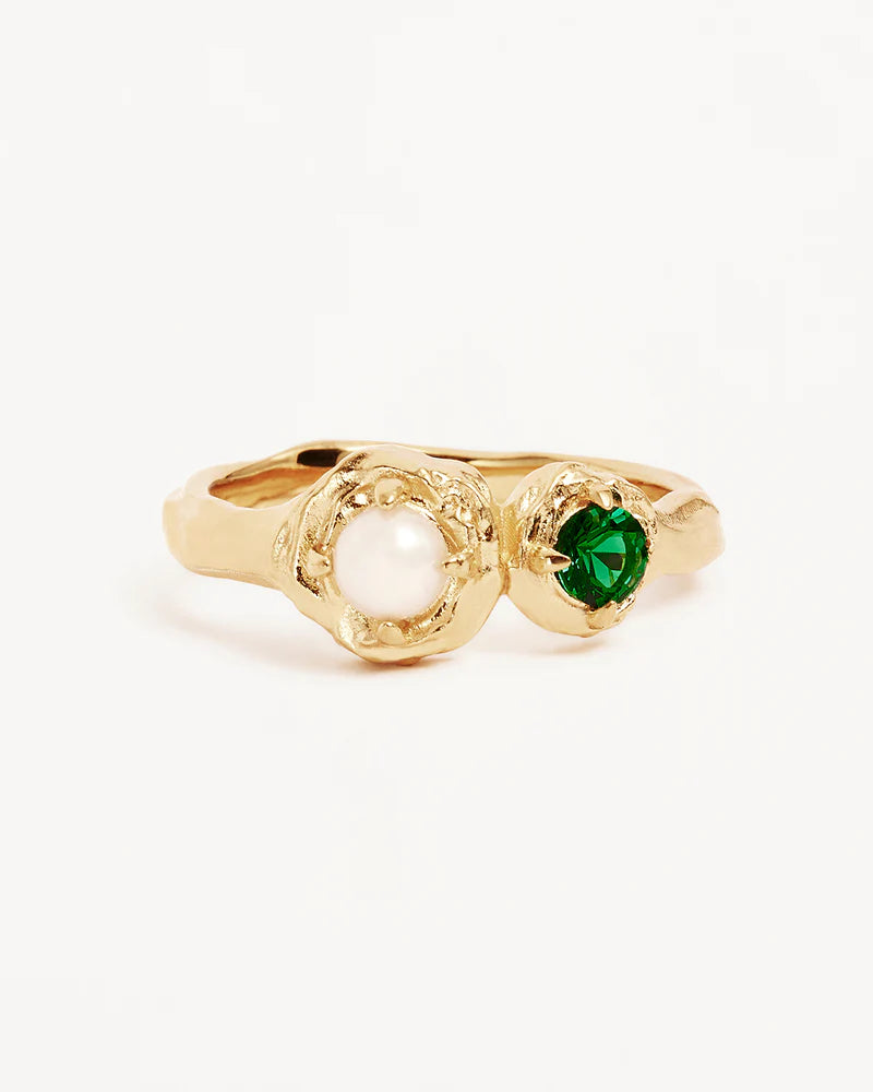 18K Gold Vermeil Monnlit Tides Ring