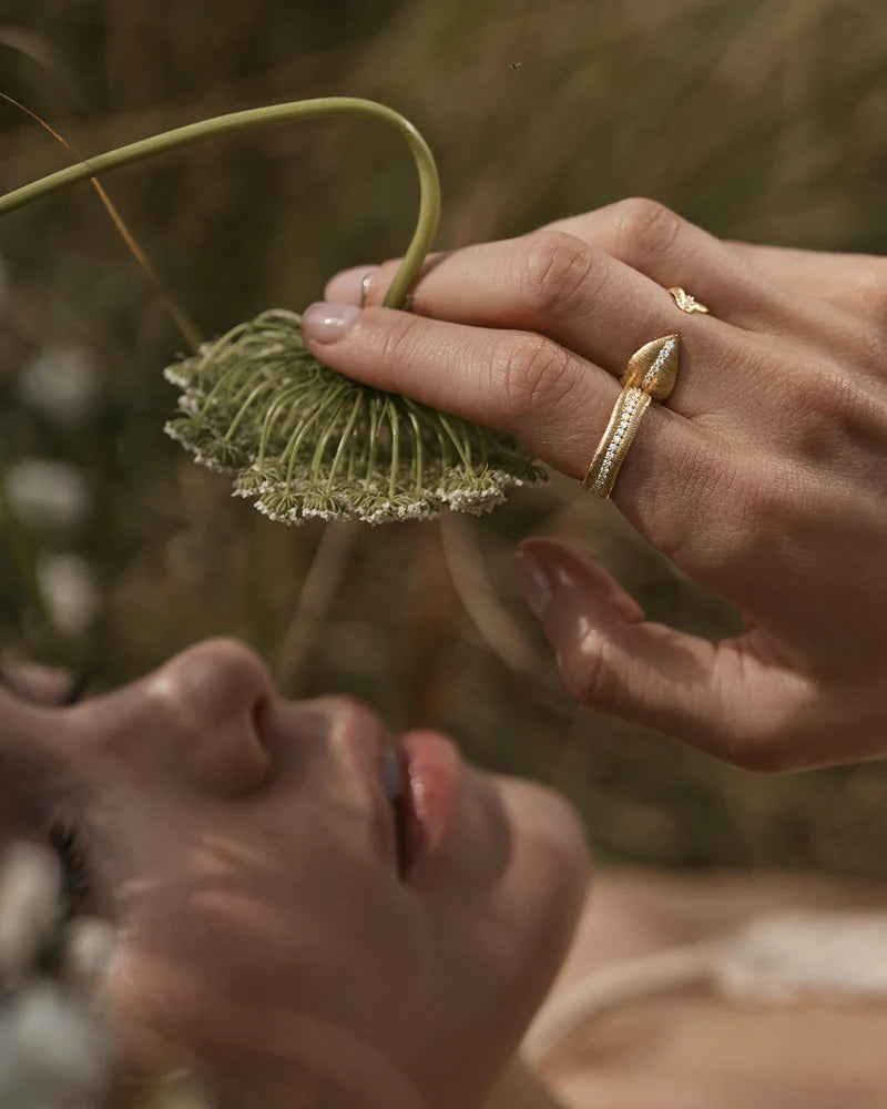 18k Gold Vermeil Begin Again Band Ring