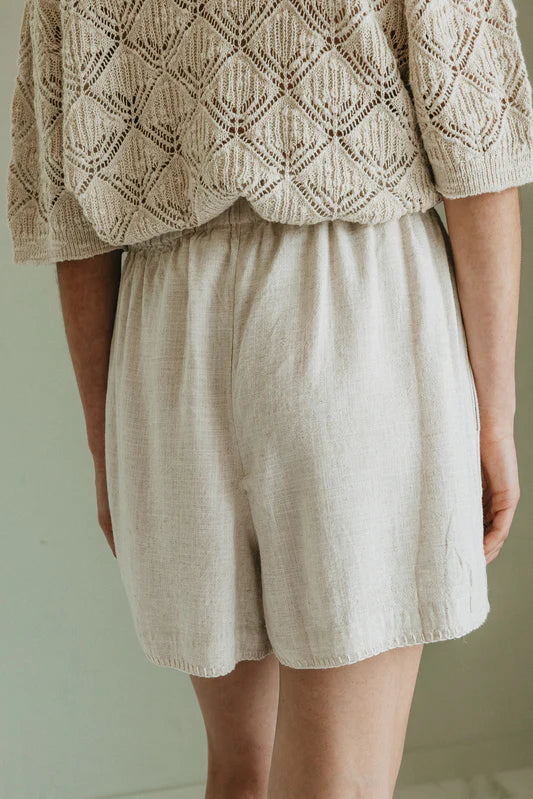 Elastic Short Pant | Linen