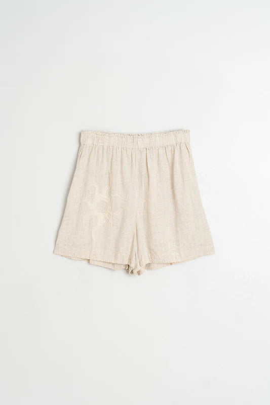 Elastic Short Pant | Linen