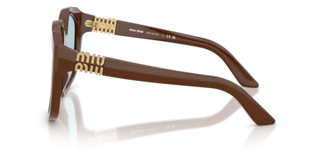 Miu Miu Oversized Chocolate Light Blue OMU A07S