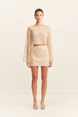 Everly Long Sleeve Top | Macadamia