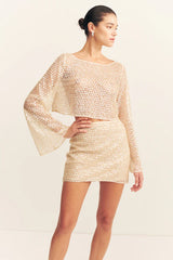 Everly Mini Skirt | Macadamia