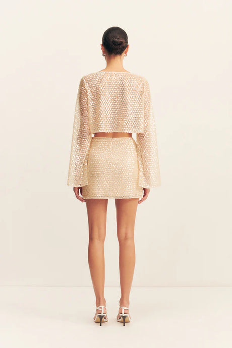 Everly Mini Skirt | Macadamia