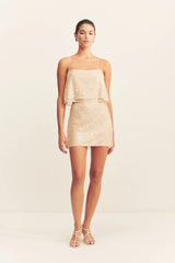 Everly Mini Skirt | Macadamia