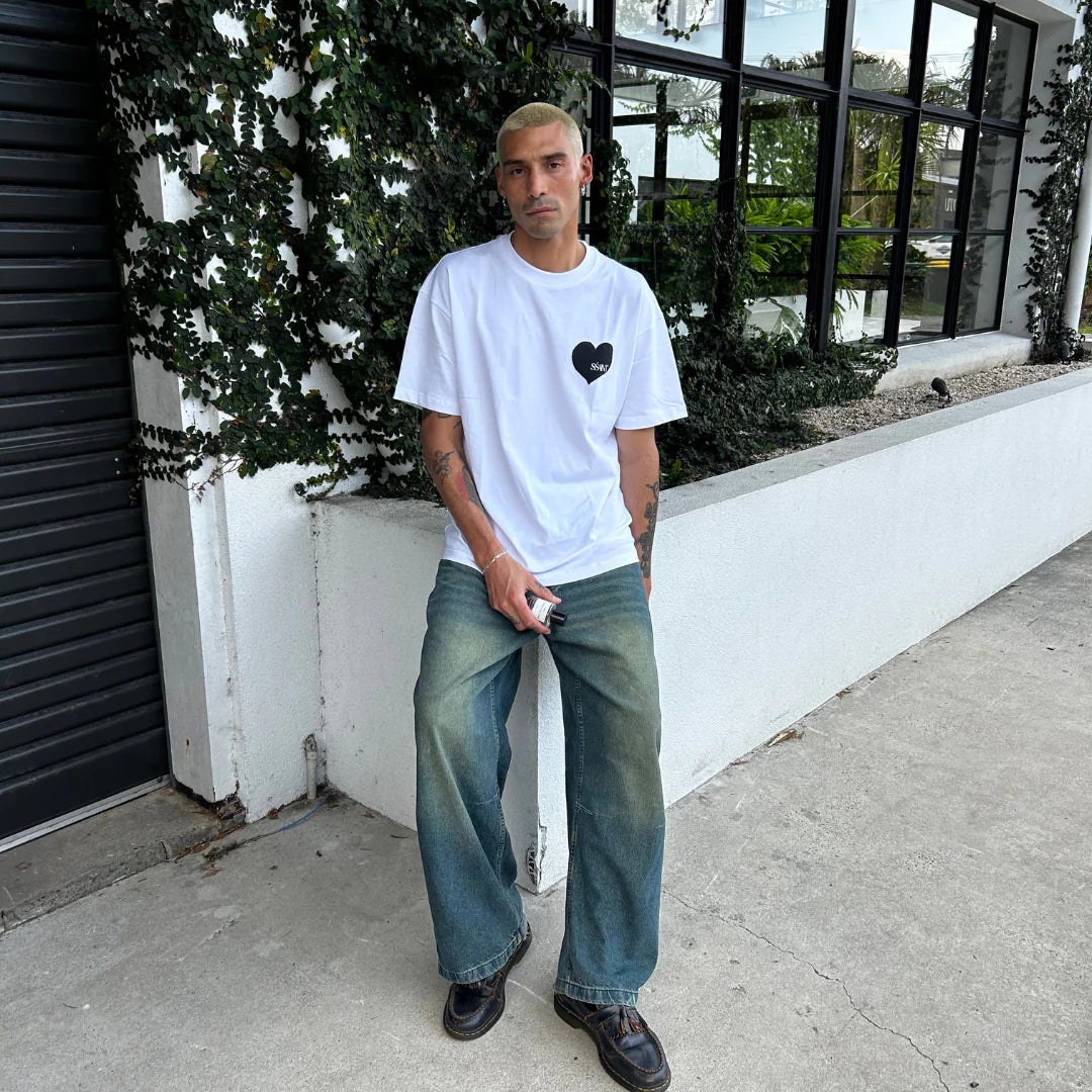 Heart Tee | White & Black
