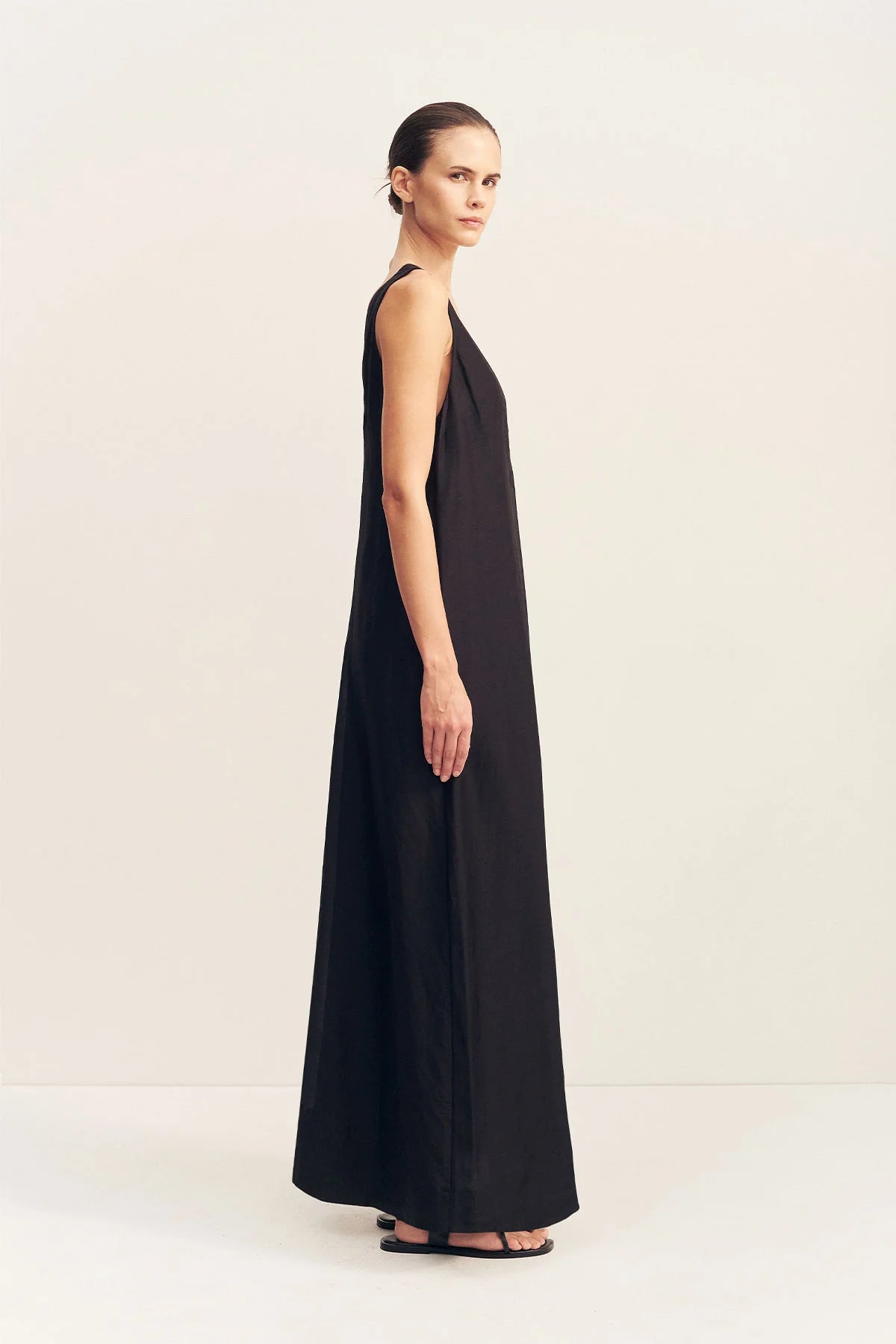Paloma Plunged Maxi Dress | Black
