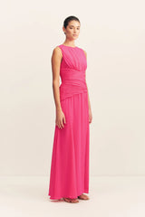 Aylah Side Split Maxi Dress | Fuchsia