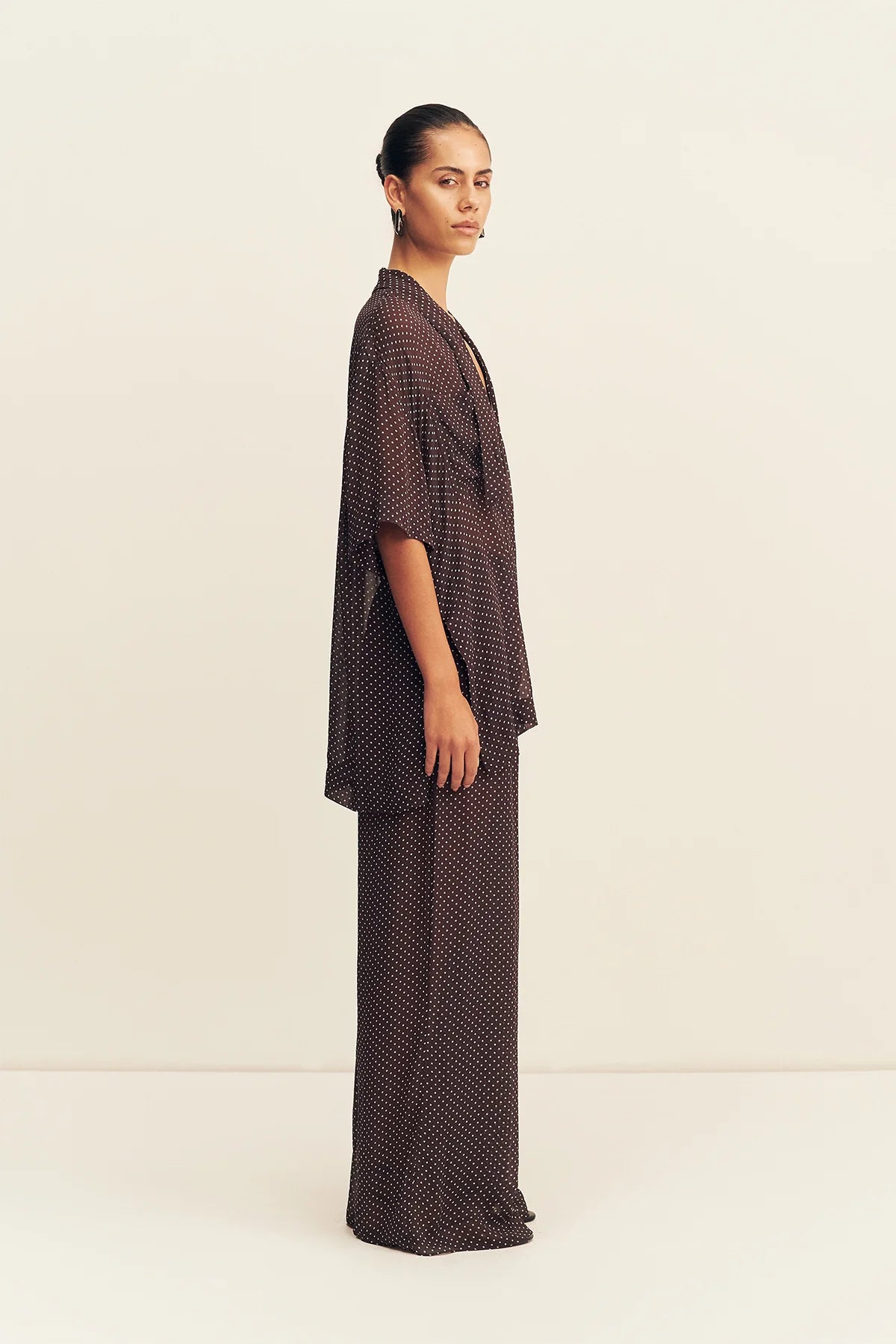 Maddox Drawstring Pant | Ristretto Sky