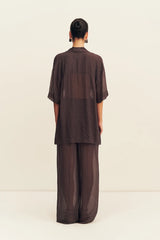 Maddox Drawstring Pant | Ristretto Sky