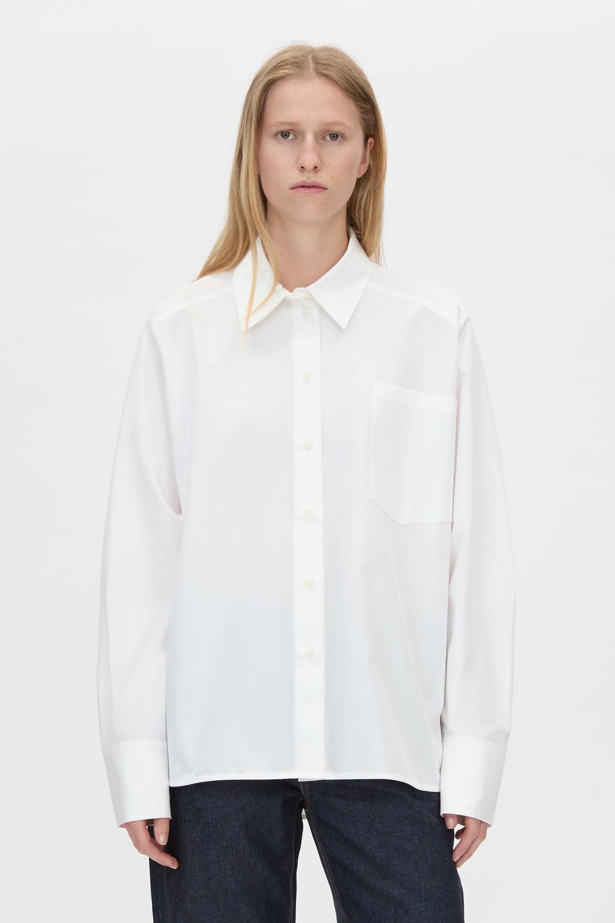 Fiora Long Sleeve Shirt | Soft White