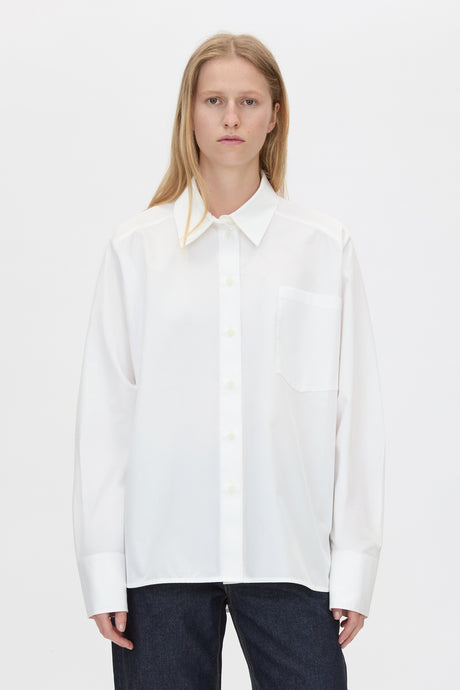 Fiora Long Sleeve Shirt | Soft White