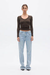 Grace Long Sleeve Top | Espresso