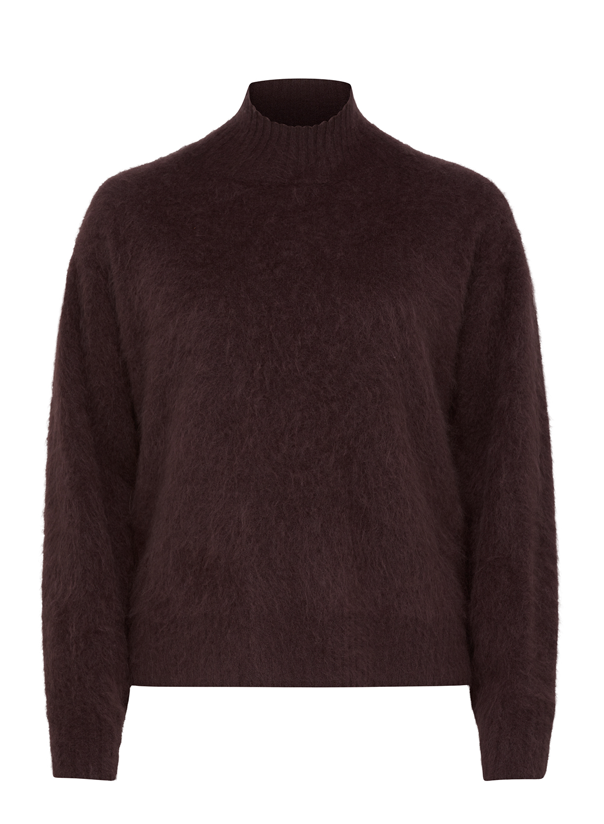 Brushed Cashwool Turtle Jumper | Shirza