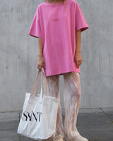 No Vacancy Tee | Acid Wash Pink