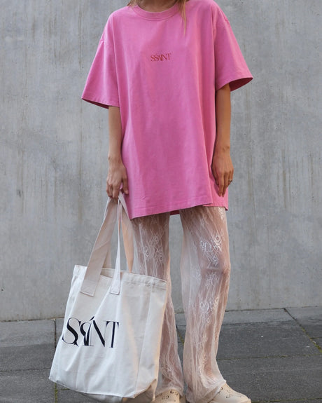 No Vacancy Tee | Acid Wash Pink