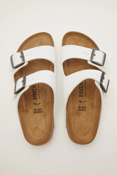Birkenstock Arizona White Birko-Flor Regular