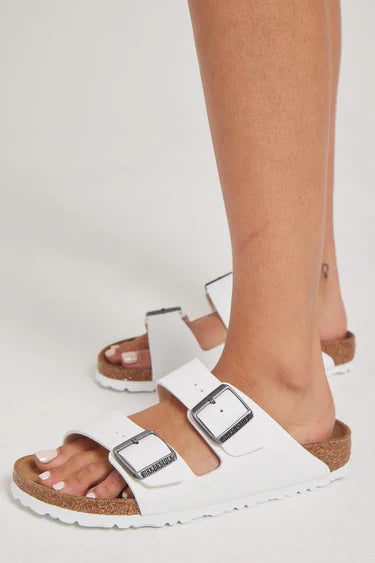 Birkenstock Arizona White Birko-Flor Regular