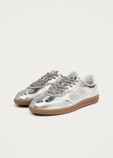Tb.490 Rife Shimmer Silver Cream Leather Sneakers