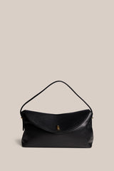 Sloan Large Black Leather Top Handle Crossbody