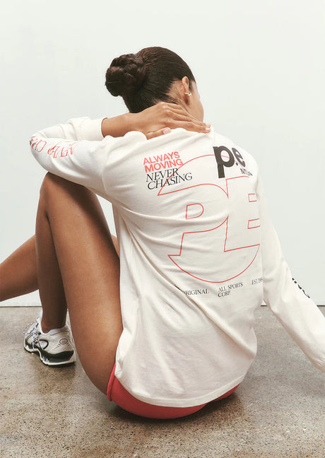 Voltage Long Sleeve Tee | Whisper White