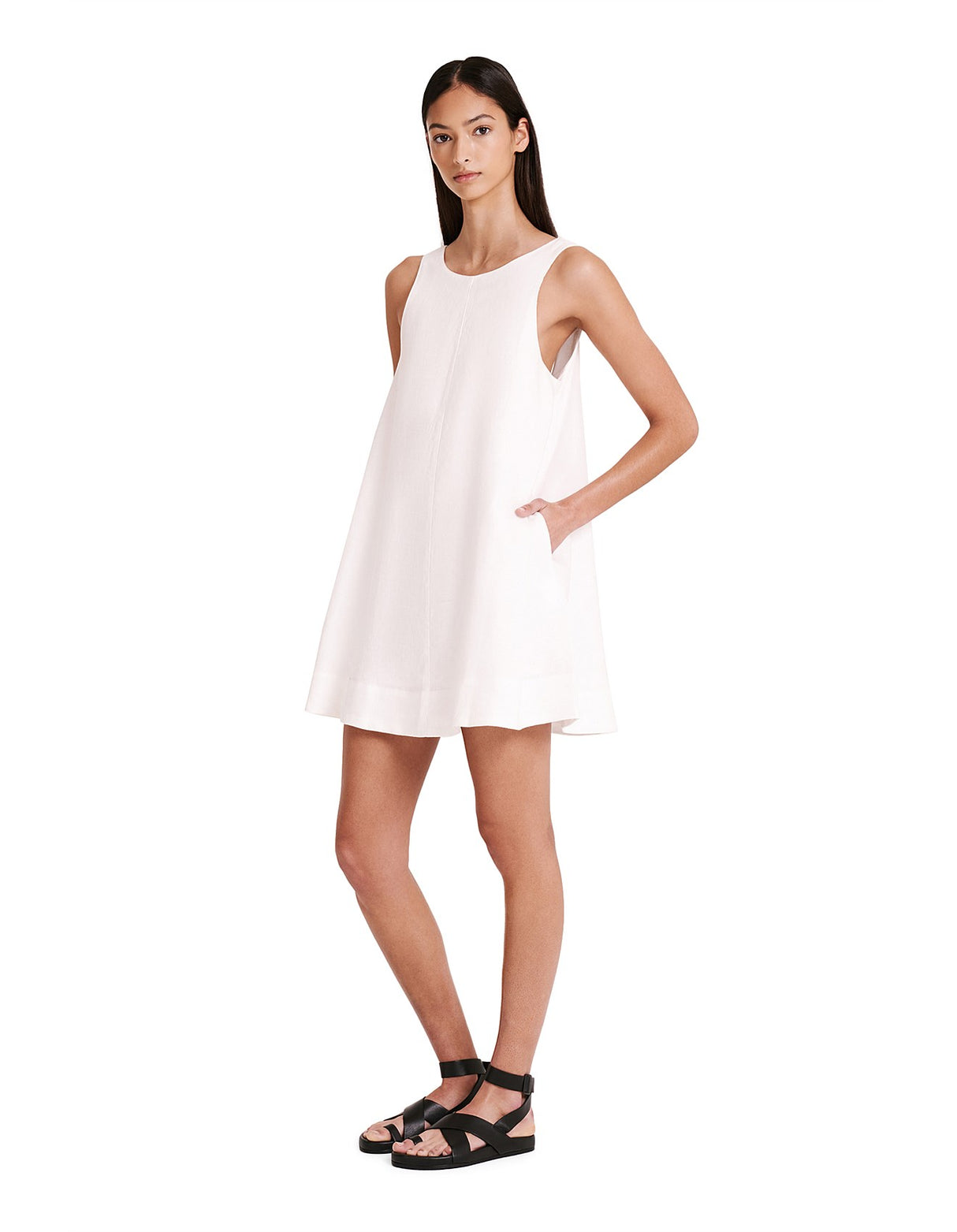 Nemi Linen Dress | White