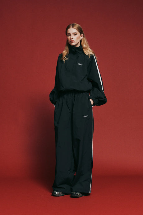 Fight Night Windbreaker Pant | Black