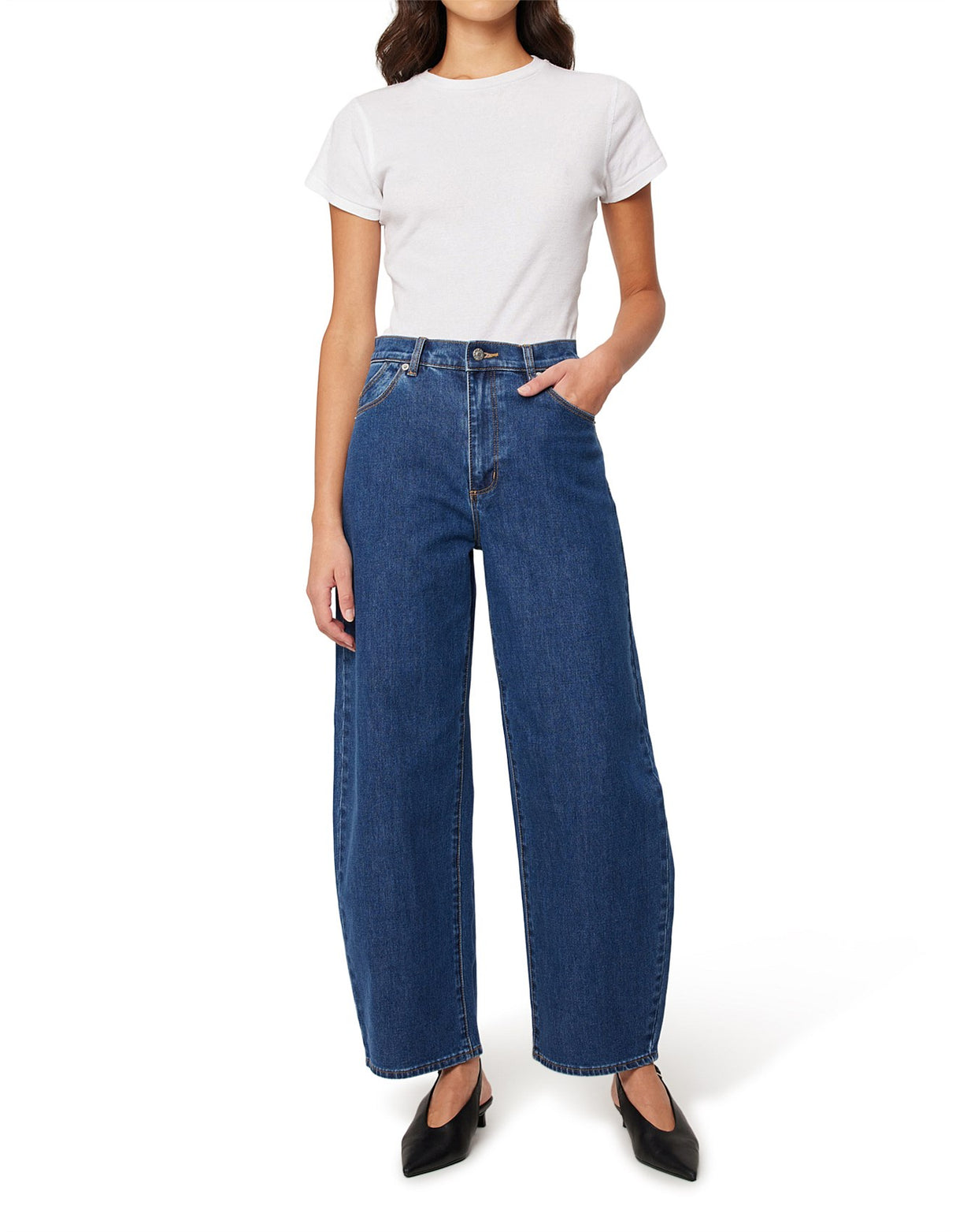 Gigi Barrel Jean | Forever Blue