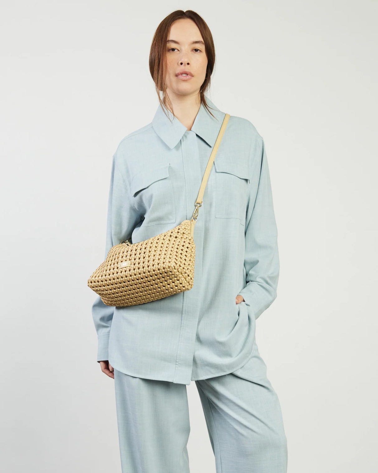 Claudia Crossbody | Raffia Braid