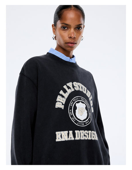 Mila Oversized Sweat | Vintage Black