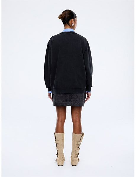 Mila Oversized Sweat | Vintage Black
