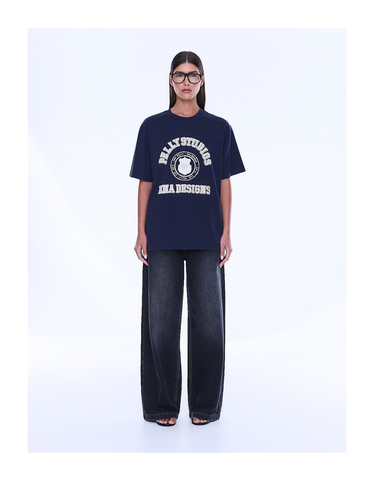 Sophia Relaxed Tee | Washed Ink