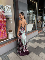 V-Neck Long Bias Slip with Train | If these Tiles Could Talk