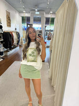 Corrine Knit Mini Skirt | Stripe