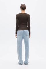 Grace Long Sleeve Top | Espresso